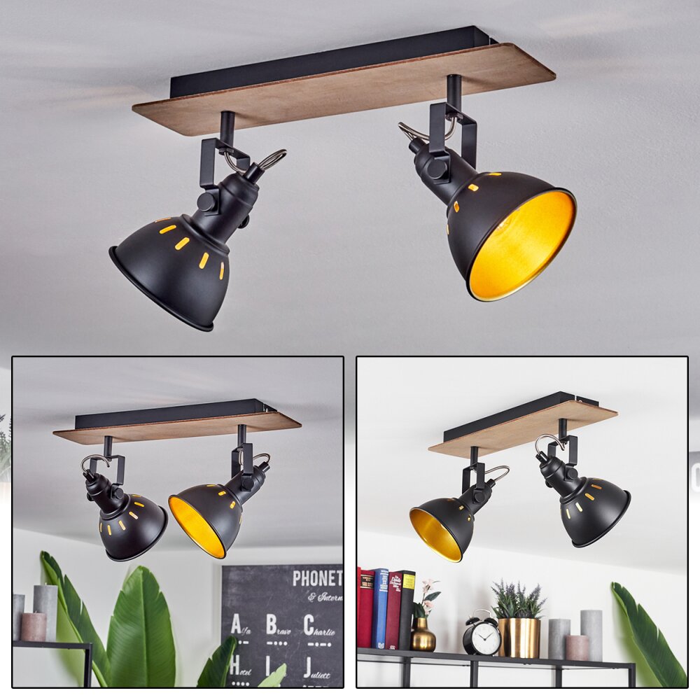 Tina Lampa Sufitowa Ciemne drewno, Ecru, Czarny, 2-punktowe main product photo