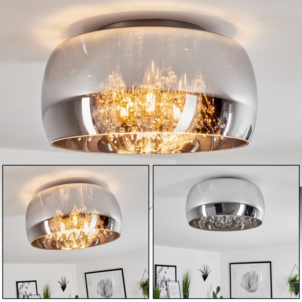 Belleguette Lampa Sufitowa Srebrny, 3-punktowe main product photo