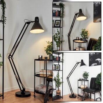 Estancarbon Lampa Stojąca Czarny, 1-punktowy