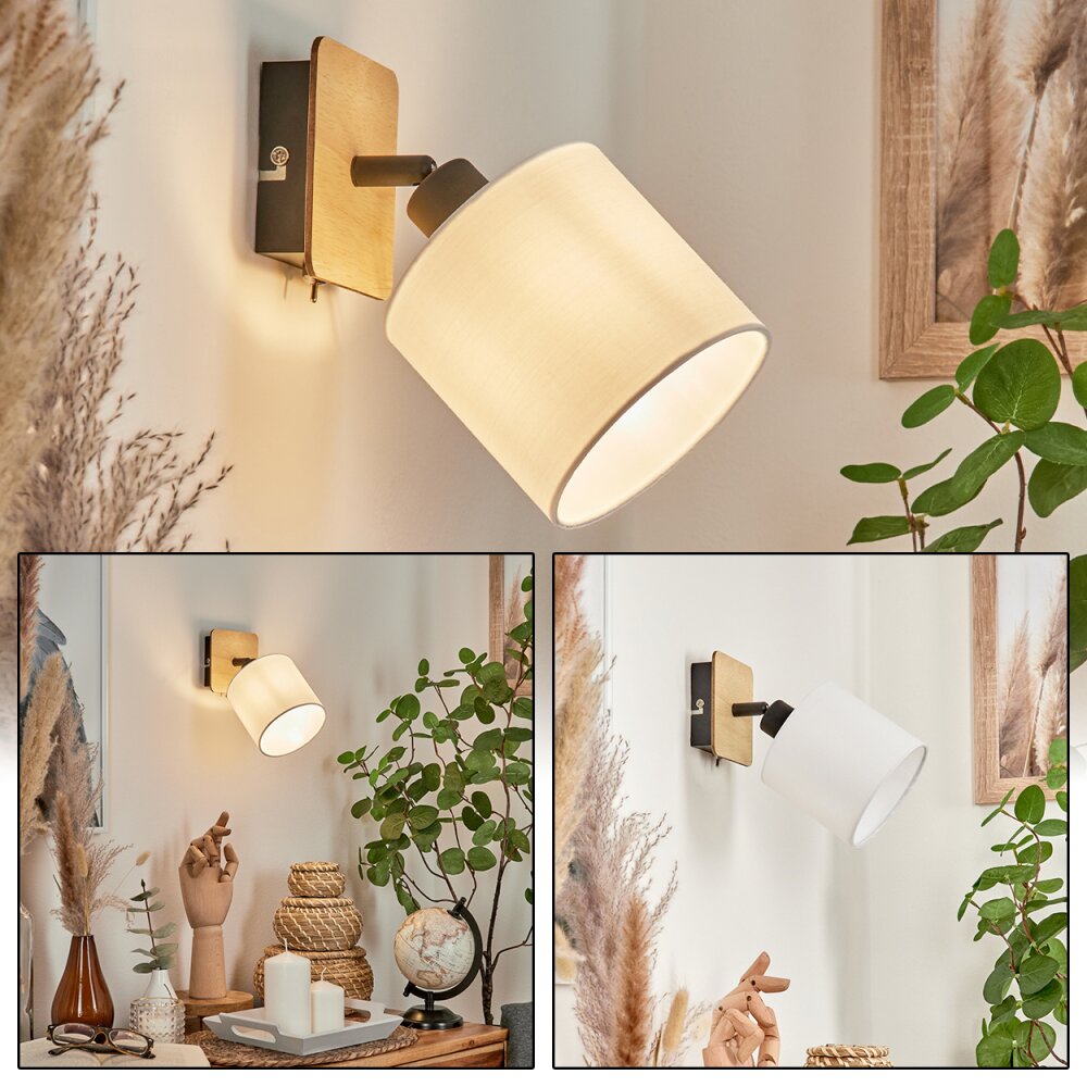 Alsen Lampa ścienna Jasne drewno, Czarny, 1-punktowy main product photo