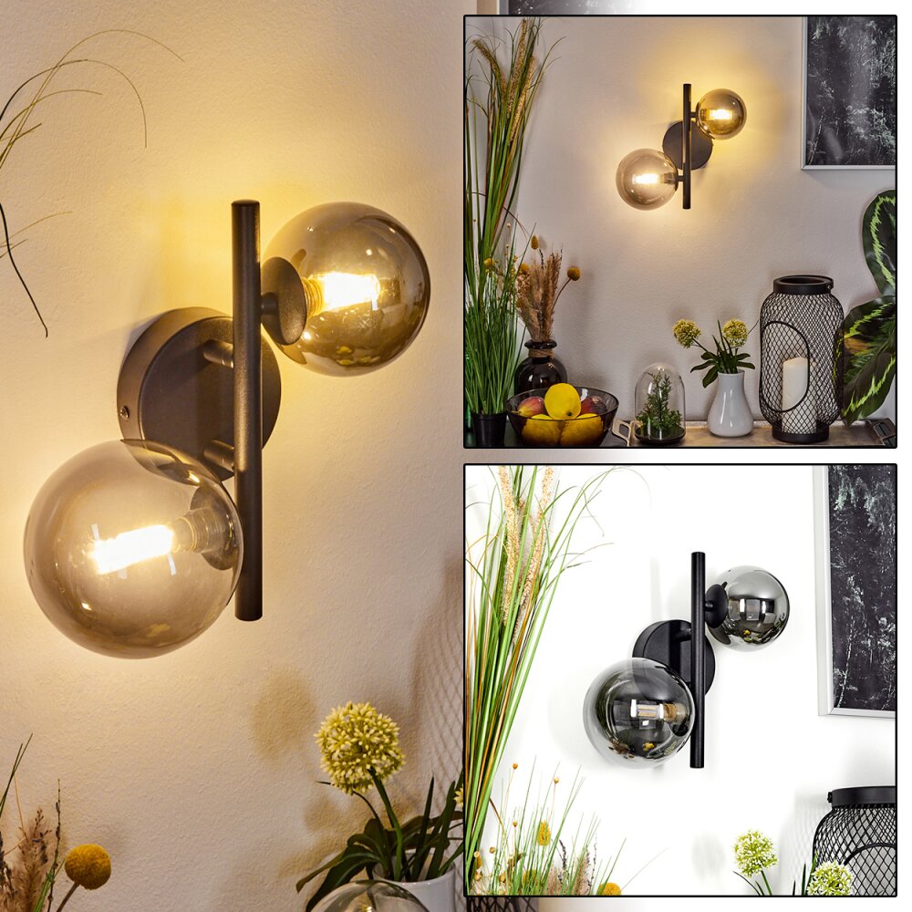 Chehalis Lampa ścienna LED Czarny, 2-punktowe main product photo