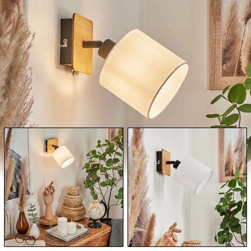 Alsen Lampa ścienna Ecru, Czarny, 1-punktowy main product photo