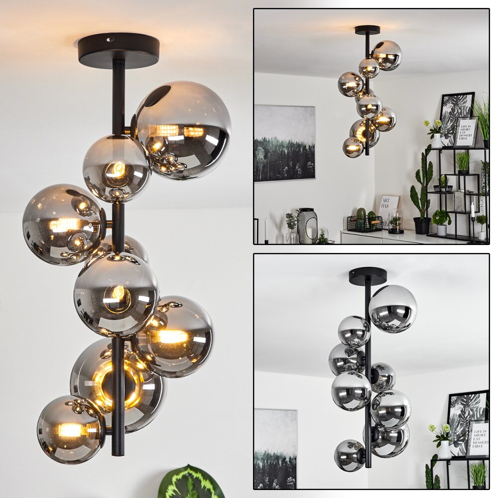 Chehalis Lampa Sufitowa Czarny, 8-punktowe main product photo