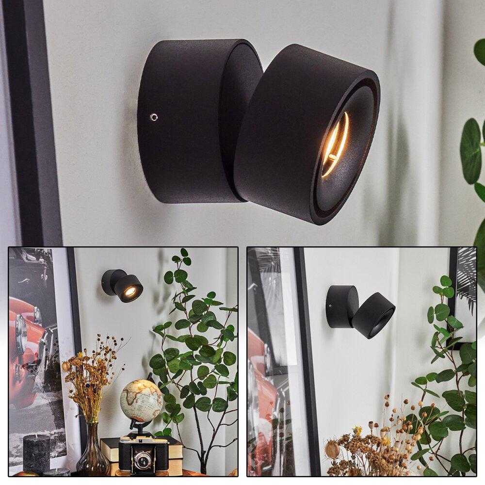 Laonsana Lampa ścienna LED Czarny, 1-punktowy main product photo