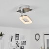 Villenauxe Lampa Sufitowa LED Chrom, Nikiel matowy, 1-punktowy