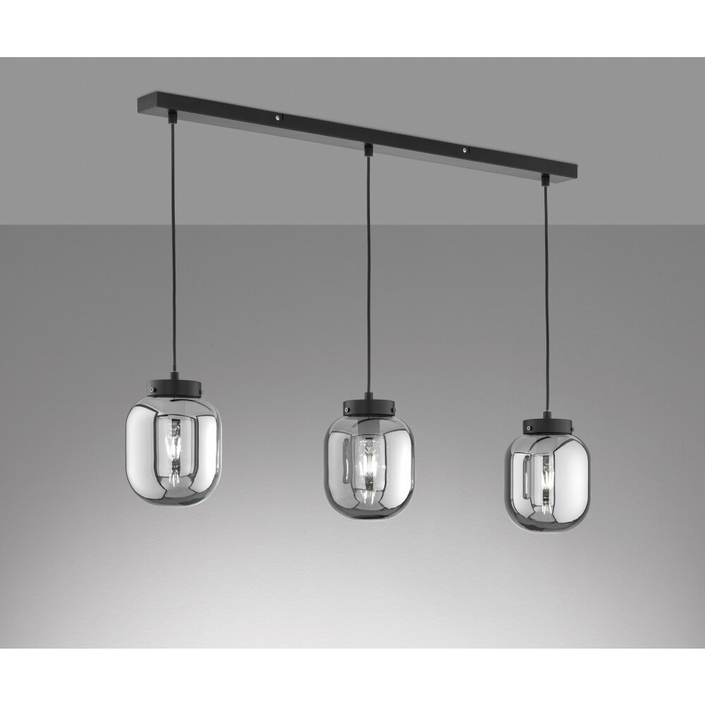 Fischer & Honsel Regi Lampa Wisząca Czarny, 3-punktowe main product photo