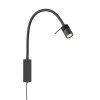 Fischer & Honsel Seng Lampa ścienna LED Czarny, 1-punktowy
