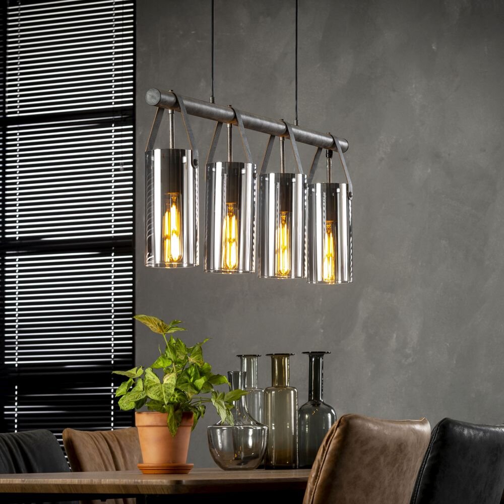 Pompehuis Lampa Wisząca Stal szczotkowana, 4-punktowe main product photo