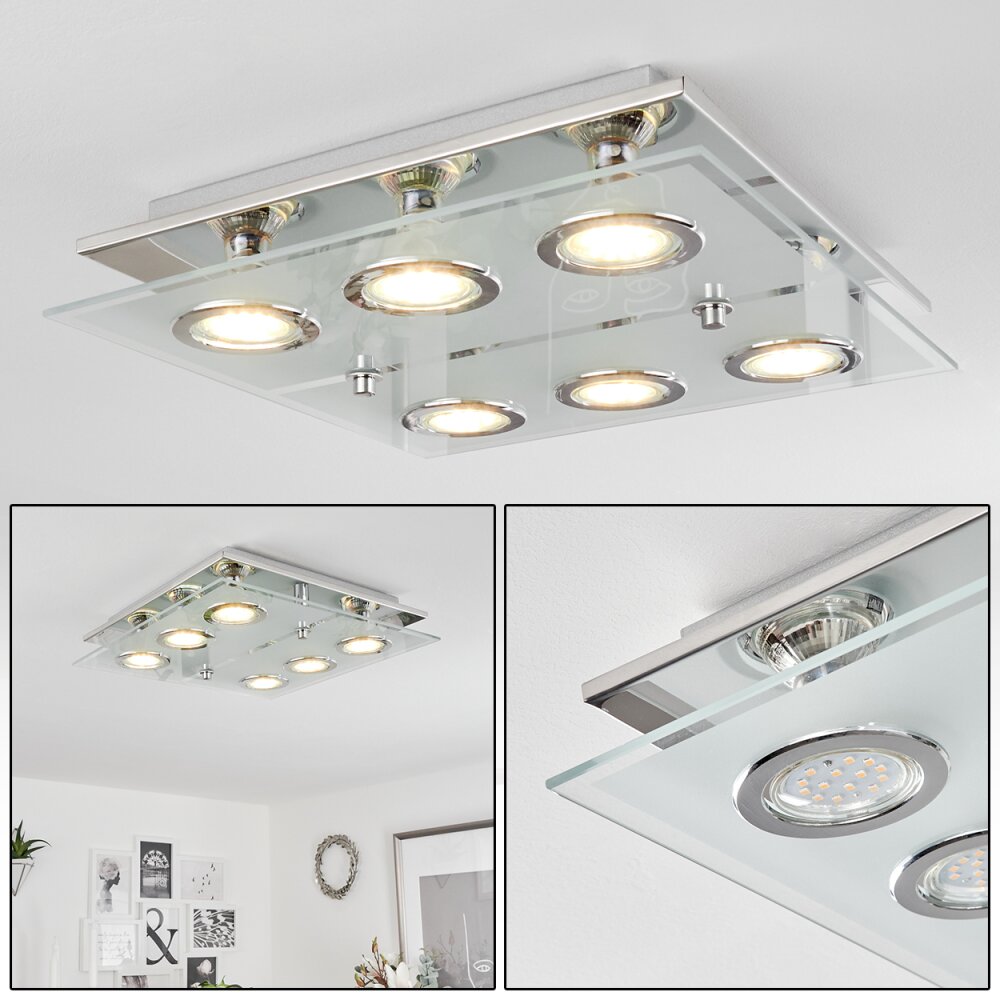 Mirandol Lampa Sufitowa LED Chrom, 6-punktowe main product photo