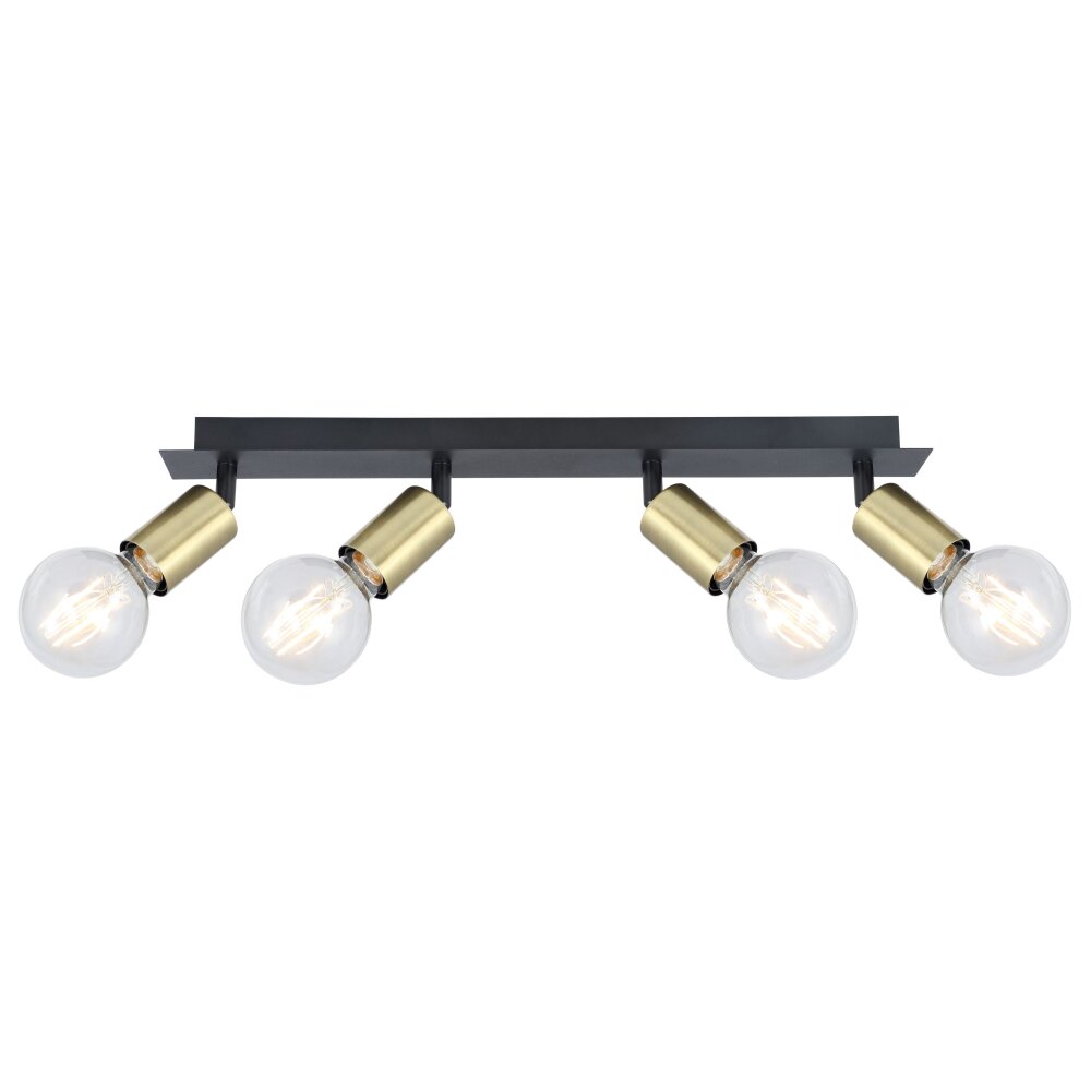 Globo LILIANA Lampa Sufitowa Stary mosiądz, Czarny, 4-punktowe main product photo