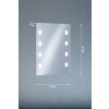 Fischer & Honsel Spiegel Lampa ścienna LED Srebrny, 1-punktowy