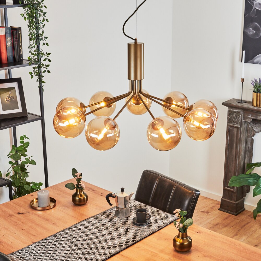 Remaisnil Lampa Wisząca Mosiądz, 9-punktowe main product photo