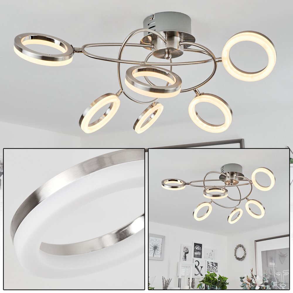 Frans Lampa Sufitowa LED Nikiel matowy, 1-punktowy main product photo