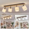 Alsen Lampa Sufitowa Ciemne drewno, Czarny, 4-punktowe