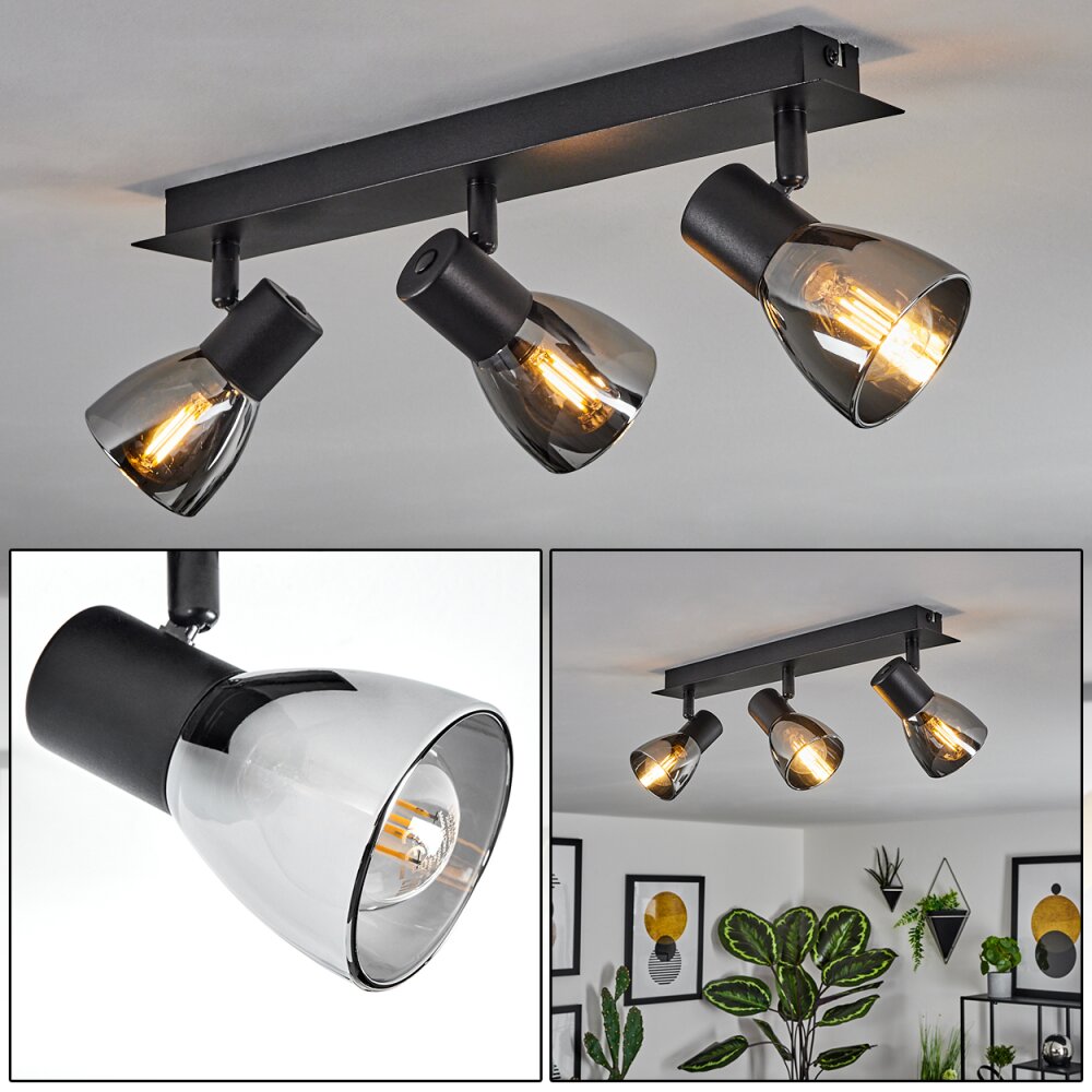 Murianette Lampa Sufitowa Czarny, 3-punktowe main product photo