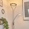 Plouescat Lampa Stojąca oświetlająca sufit LED Nikiel matowy, 2-punktowe