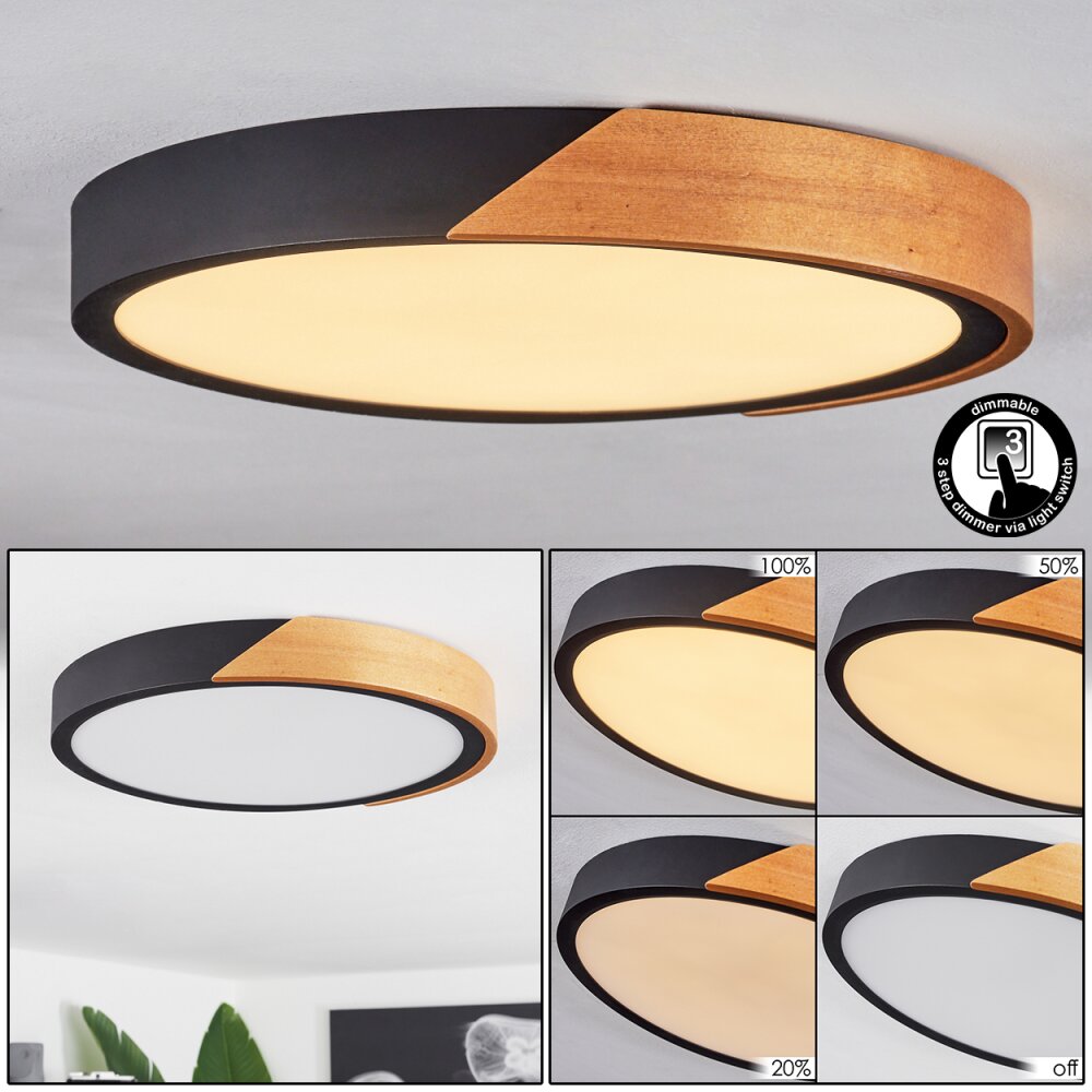 Pontchardon Lampa Sufitowa LED Brązowy, Czarny, 1-punktowy main product photo
