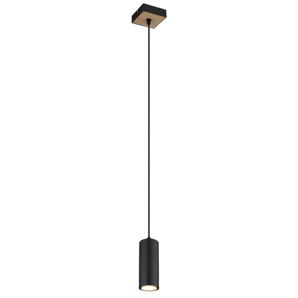 Globo ROBBY Lampa Wisząca Wygląd drewna, Czarny, 1-punktowy main product photo