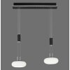 Paul Neuhaus Q-ETIENNE Lampa Wisząca LED Czarny, 2-punktowe, Zdalne sterowanie