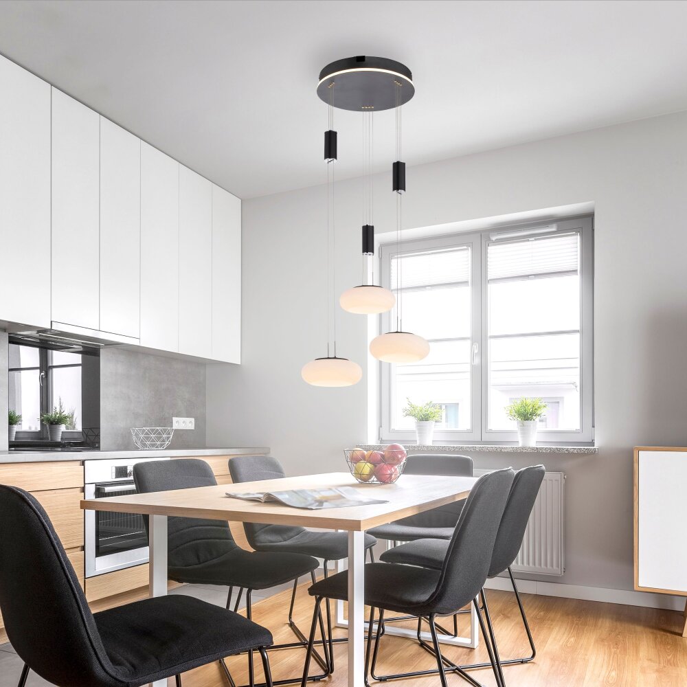 Paul Neuhaus Q-ETIENNE Lampa Wisząca LED Czarny, 3-punktowe, Zdalne sterowanie main product photo