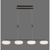 Paul Neuhaus Q-ETIENNE Lampa Wisząca LED Czarny, 4-punktowe, Zdalne sterowanie