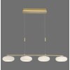 Paul Neuhaus Q-ETIENNE Lampa Wisząca LED Mosiądz, 4-punktowe, Zdalne sterowanie
