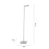 Paul Neuhaus PURE-MIRA Lampa Stojąca LED Aluminium, 1-punktowy, Zdalne sterowanie