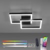 Paul Neuhaus Q-MARKO Lampa Sufitowa LED Czarny, 1-punktowy, Zdalne sterowanie, Zmieniacz kolorów
