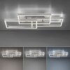 Paul Neuhaus PAAN Lampa Sufitowa LED Stal szczotkowana, 1-punktowy, Zdalne sterowanie