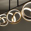 Paul Neuhaus LOOP Lampa Sufitowa LED Mosiądz, Czarny, 3-punktowe, Zdalne sterowanie