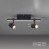 Paul Neuhaus BARIK Lampa Sufitowa LED Czarny, 2-punktowe