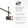 Paul Neuhaus BARIK Lampa Sufitowa LED Czarny, 6-punktowe