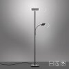 Leuchten-Direkt HANS Lampa Stojąca oświetlająca sufit LED Czarny, 2-punktowe