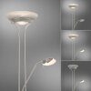 Leuchten-Direkt ZAHARA Lampa Stojąca oświetlająca sufit LED Stal szczotkowana, 2-punktowe