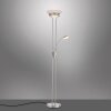 Leuchten-Direkt ZAHARA Lampa Stojąca oświetlająca sufit LED Stal szczotkowana, 2-punktowe