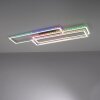 Leuchten-Direkt FELIX60 Lampa Sufitowa LED Stal szczotkowana, 2-punktowe, Zdalne sterowanie, Zmieniacz kolorów