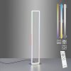 Leuchten-Direkt FELIX60 Lampa Stojąca LED Stal szczotkowana, 2-punktowe, Zdalne sterowanie, Zmieniacz kolorów