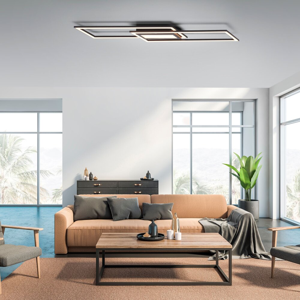 Leuchten-Direkt ASMIN Lampa Sufitowa LED Czarny, 1-punktowy main product photo