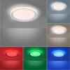 Leuchten-Direkt LOLAsmart-LENI Lampa Sufitowa LED Srebrny, 1-punktowy, Zdalne sterowanie, Zmieniacz kolorów