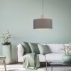 Leuchten-Direkt LINEN Lampa Wisząca Ecru, Czarny, 1-punktowy