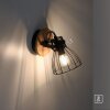 Leuchten-Direkt TARO Lampa ścienna Ecru, Czarny, 1-punktowy