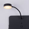 Leuchten-Direkt BOARD Lampa ścienna LED Czarny, 1-punktowy