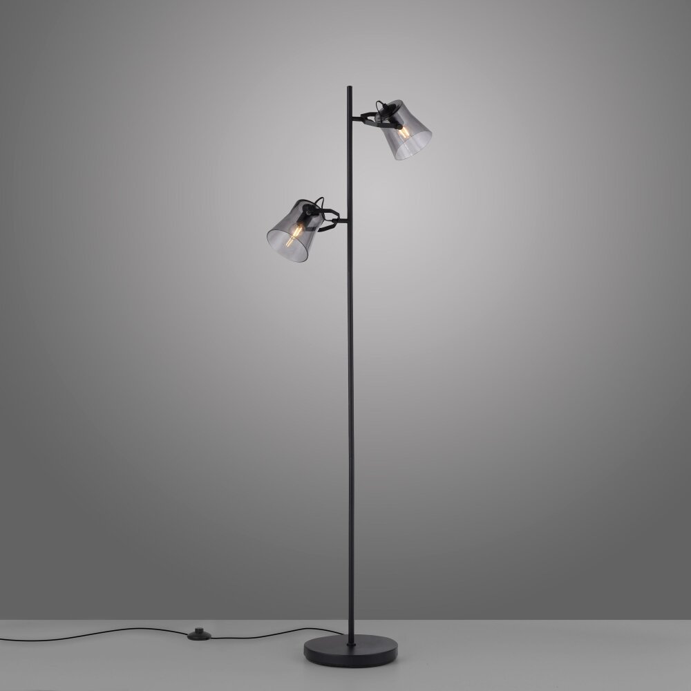 Leuchten-Direkt TINULA Lampa Stojąca Czarny, 2-punktowe main product photo