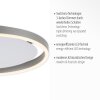 Leuchten-Direkt RITUS Lampa Sufitowa LED Aluminium, 1-punktowy