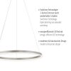 Leuchten-Direkt RITUS Lampa Wisząca LED Aluminium, 1-punktowy