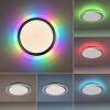 Leuchten-Direkt CYBA Lampa Sufitowa LED Srebrny, 2-punktowe, Zdalne sterowanie, Zmieniacz kolorów