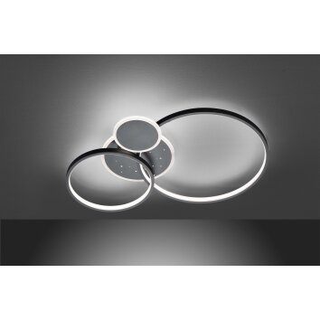 Wofi-Leuchten KIAH Lampa Sufitowa LED Czarny, 1-punktowy