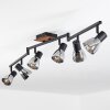 Murianette Lampa Sufitowa kolory naturalne, czarny, 6-punktowe