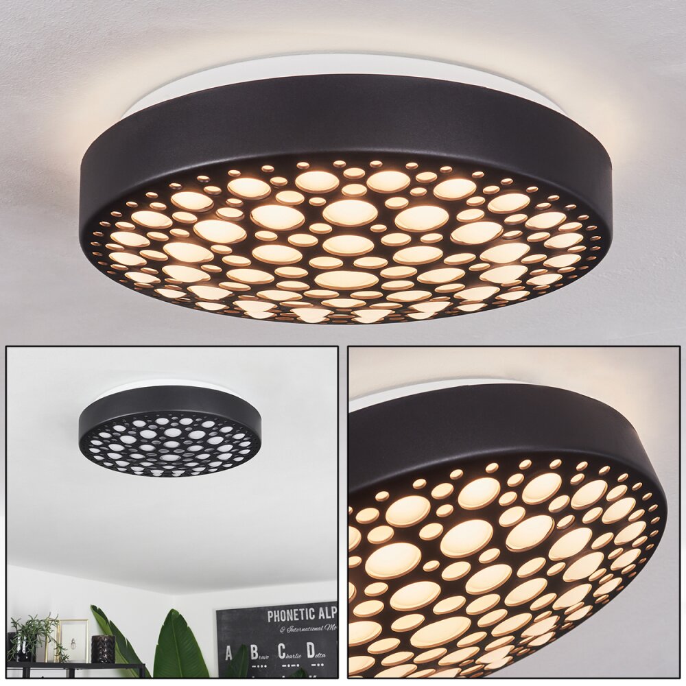 Agodim Lampa Sufitowa LED Czarny, 1-punktowy main product photo