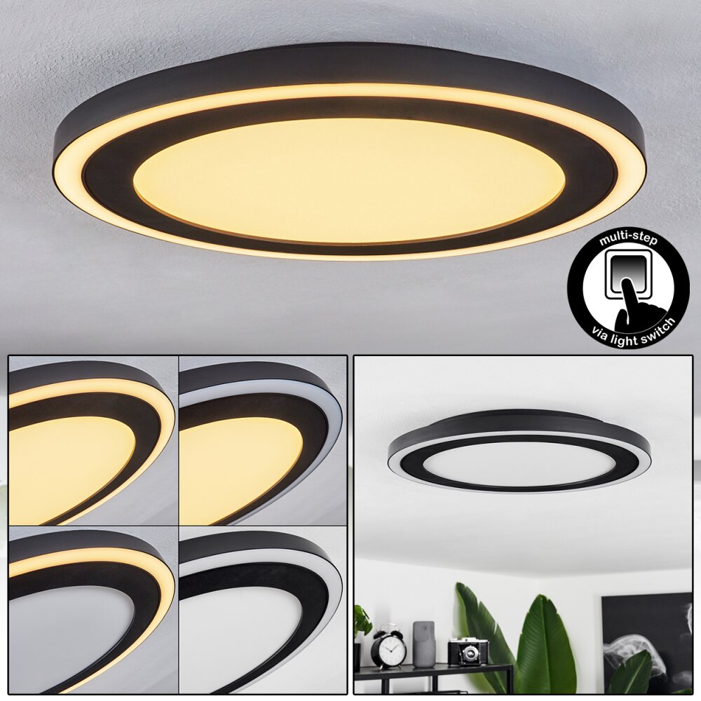 Audrieu Lampa Sufitowa LED Czarny, 2-punktowe main product photo